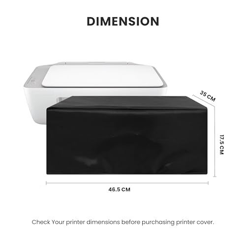 Alifiya Dust Proof Washable Printer Cover for HP DeskJet 2332 / 2776 / 2729 / 2338 All-in-One Inkjet Colour Printer - Black - Image 2