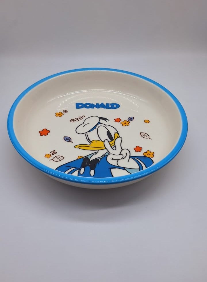 Disney Donal Duck Cartoon Children's Plate Ceramic Household Cutlery Mini Cute Kitchen Plate Single Pcs - Image 3