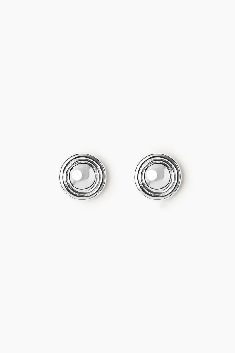 LIE STUDIO Lustrous Curved Drop Earrings