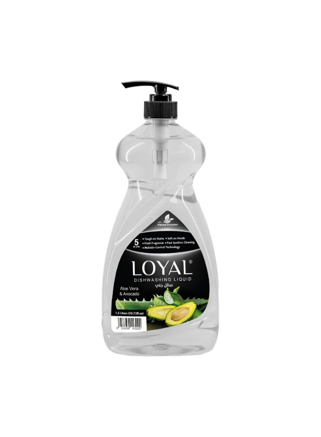 loyal Dishwashing Liquid Aloe Vera & Avocado 1500 ml - Image 1
