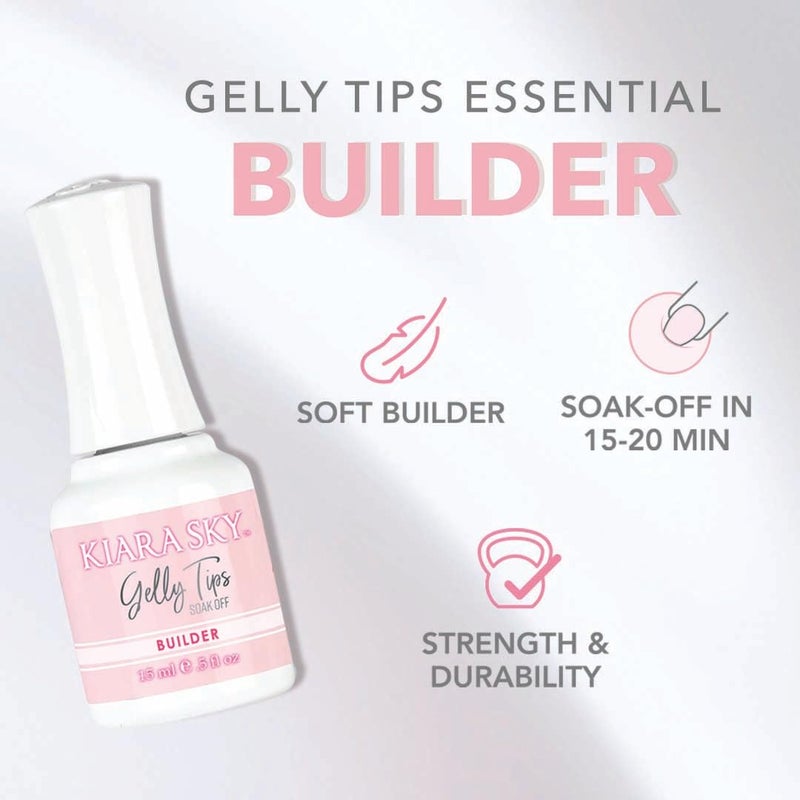 KIARA SKY Builder Gel 0.5 fl oz | Gelly Tips Soak Off - Image 2