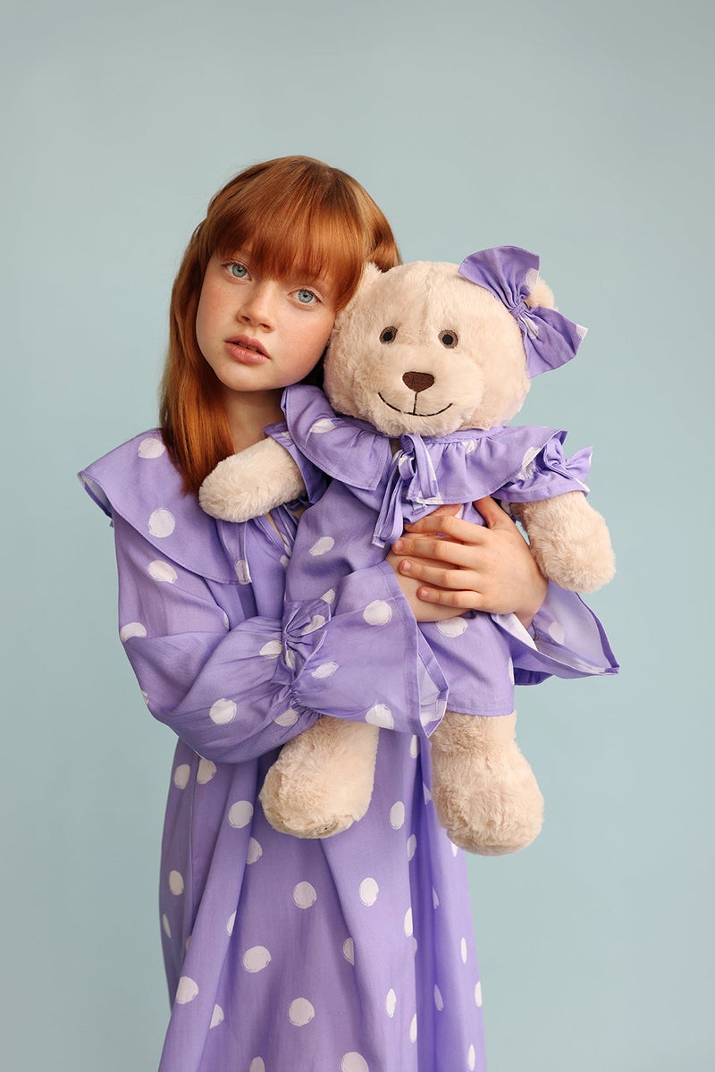 Luna Mia 'Louise' Nightdress Set With Matching Teddy Bear - Image 1