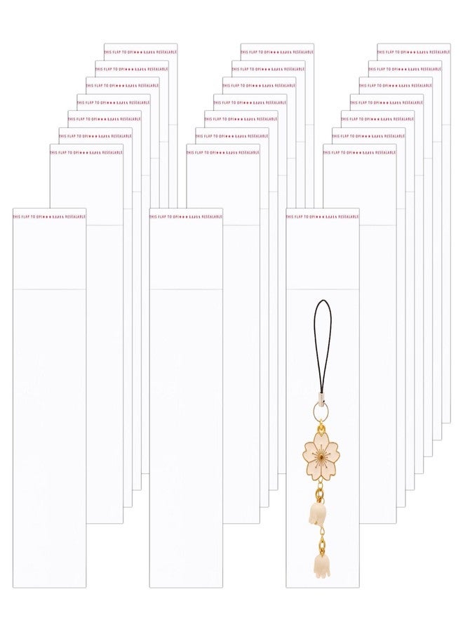 BornFeel 500pcs Clear Adhesive Cello Bags 2'' x 6" Long Cello Bags Self Sealing Cellophane Bags 1mil for Candy Gifts Favors Pen Key Chain Jewelery Samples - Image 1