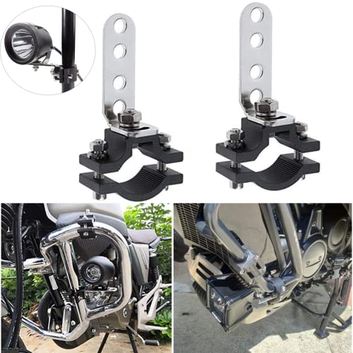 KANGIKX Clamp Motorcycle Light Bracket Fit 0.7"to 2.05" Roll Cage,Adjustable Motorcycle Bicycle Mount Bracket Car Bull Bar Holder Clamp Offroad Tube Clamps Mounting Brackets for LED Work Lights - Image 1