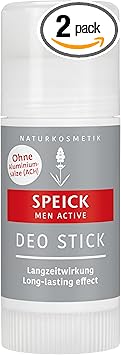 Speick mens active deo stick organic vegan natural cosmetics pack of 2 x 40 ml