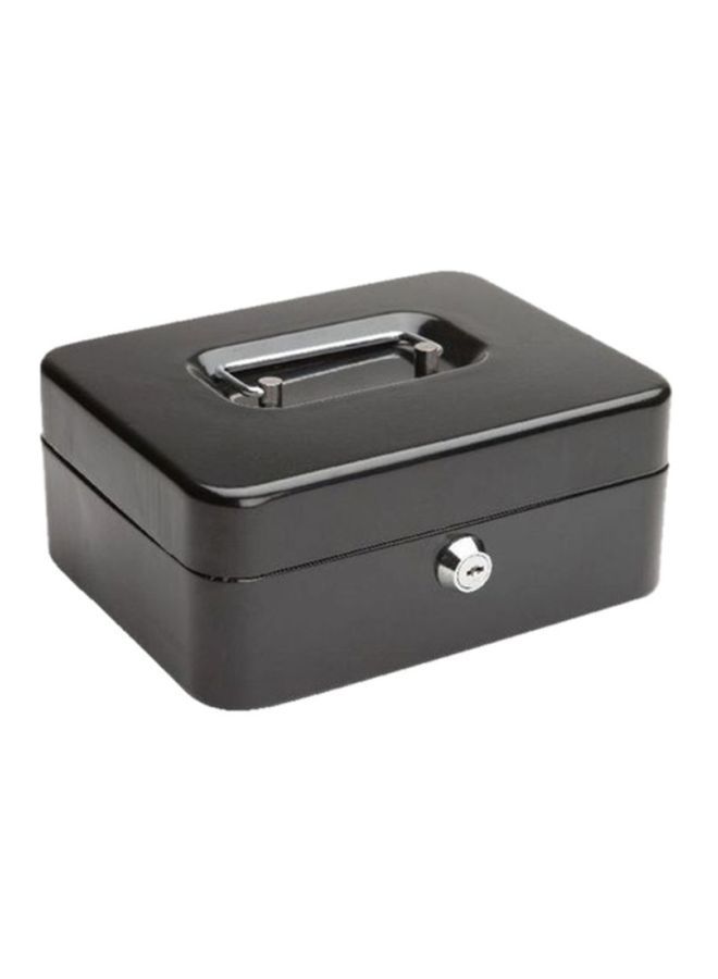NIBEMINENT 8-Inch Cash Box Black/Silver