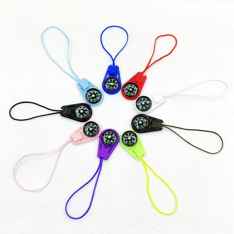Black Lanyard Compass Portable Mountaineering Navigation Outdoor Camping Hiking Pointer - Image 3