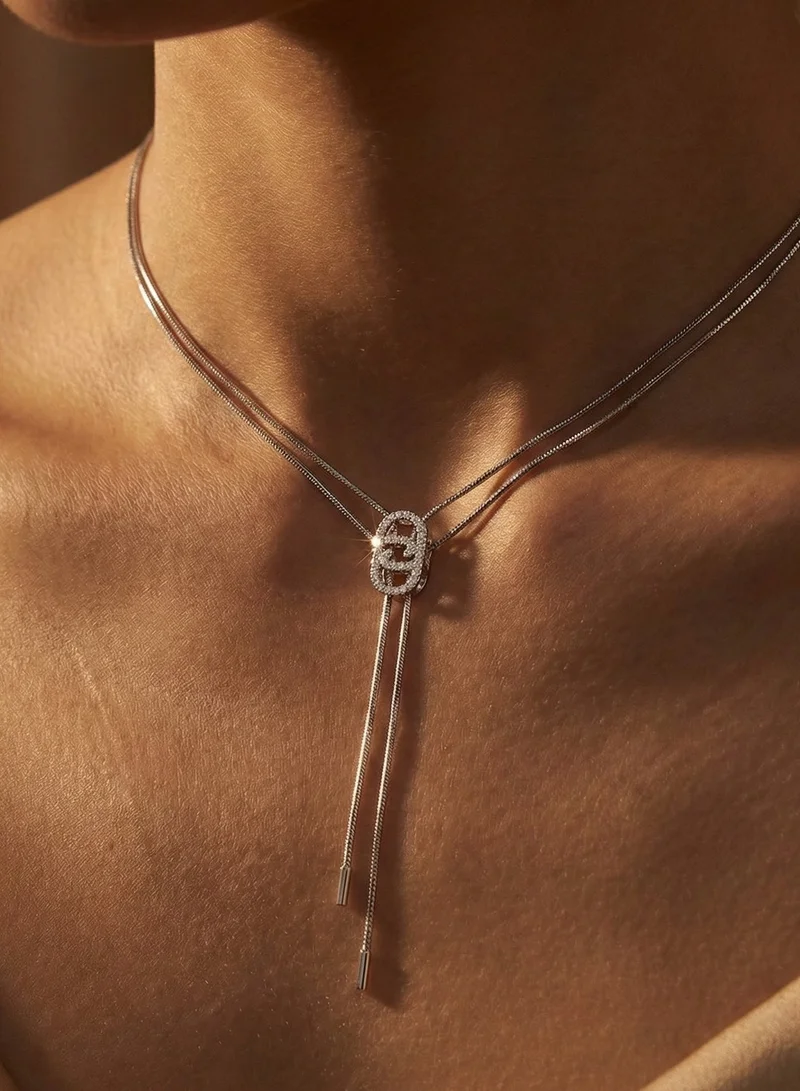 Liu Jo  Liu Jo Mirage Silver Necklace for Women | Best Price UAE