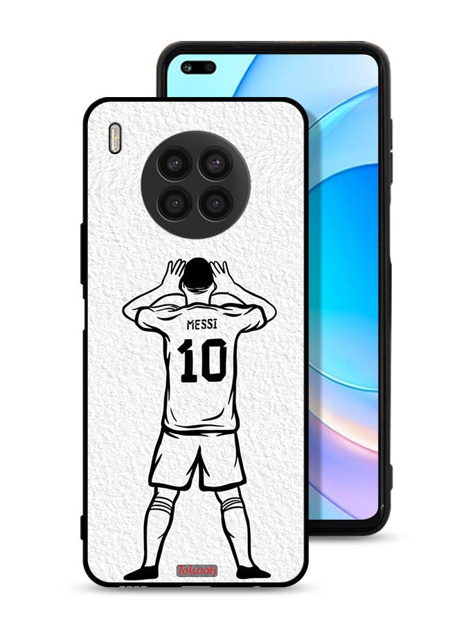 Tolwak Huawei nova 8i Protective Case Cover Messi Sketch - Image 1