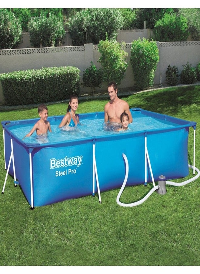 Bestway - Bestway - Steel Pro Rectangular Deluxe Frame Pool 3mx2.01mx66cm - 56411 - Image 1