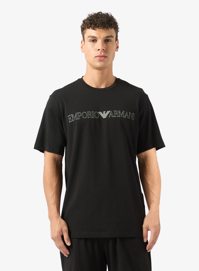 EMPORIO ARMANI Logo T-Shirt And Shorts Set - Image 3