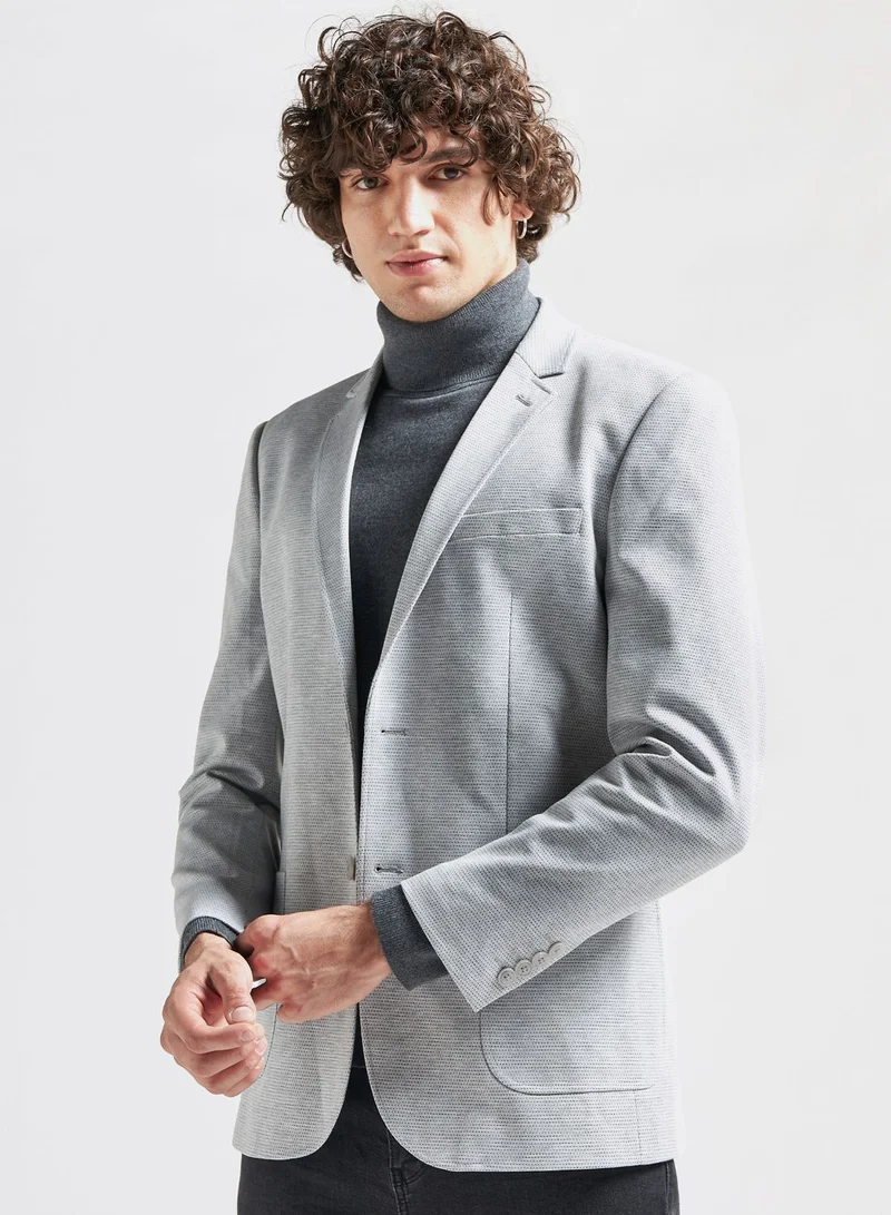 FAV Textured Slim Fit Blazer