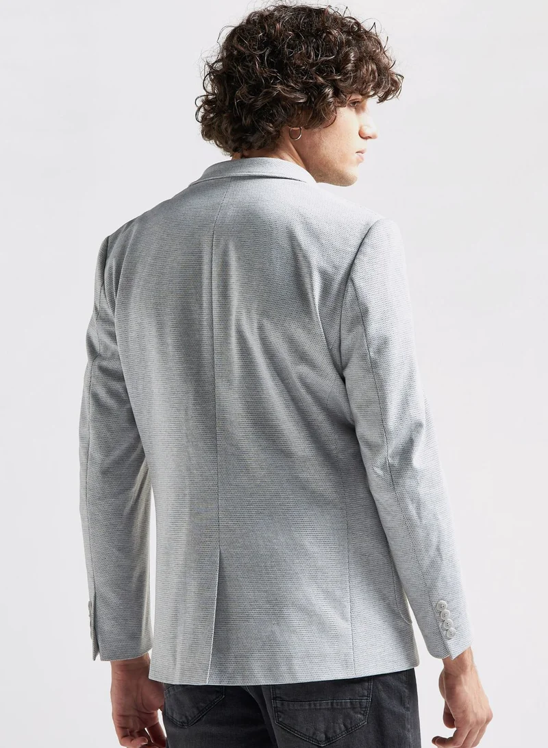 FAV Textured Slim Fit Blazer