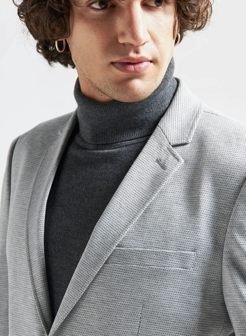 FAV Textured Slim Fit Blazer