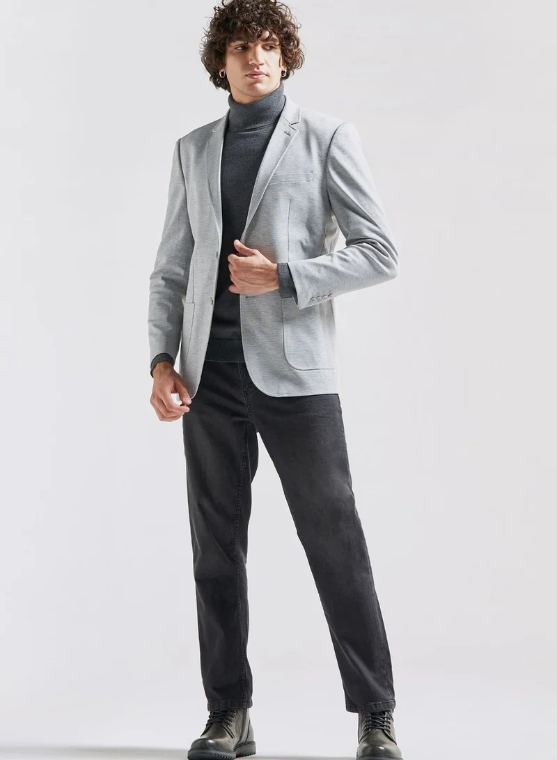 FAV Textured Slim Fit Blazer