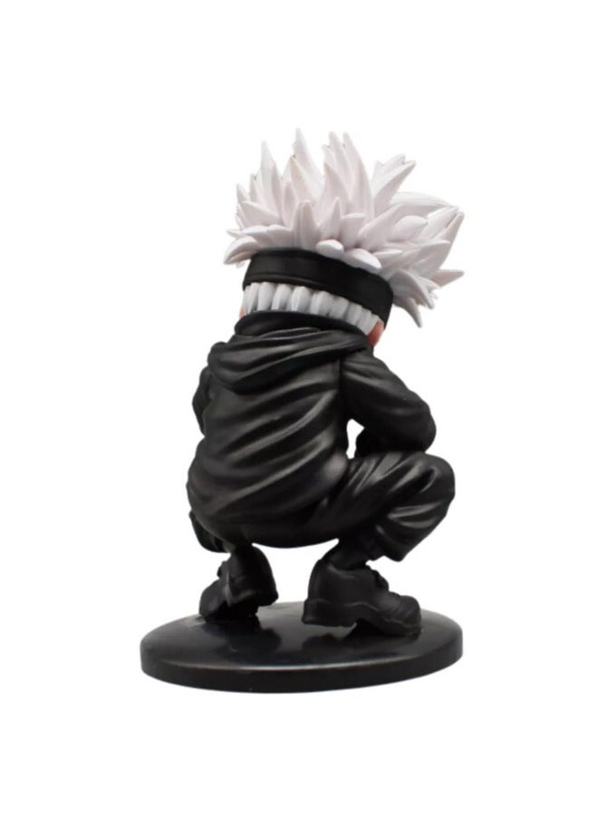 Blue Aura Blue Aura Jujutsu Kaisen Gojo Action Figures Height - 15cm Action Figurine PVC Multicolour | Gojo Squat  - Image 4