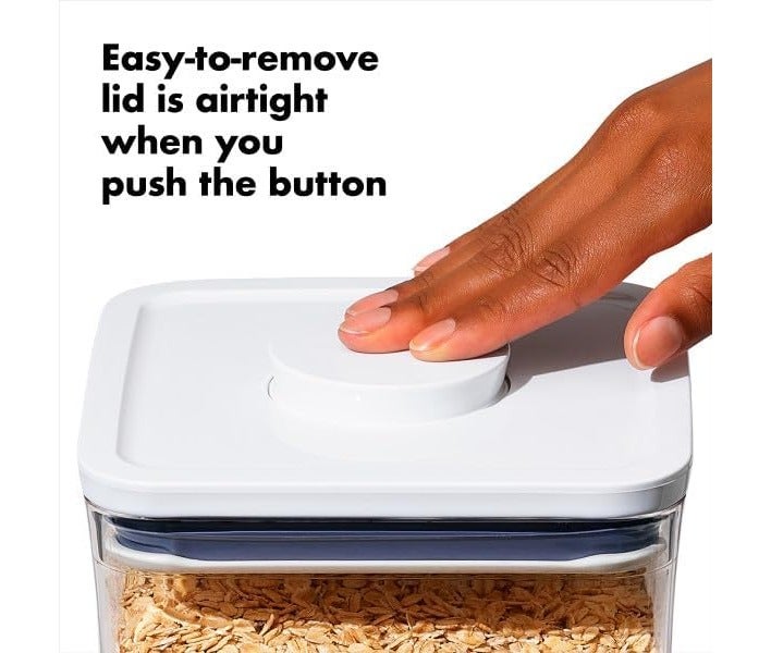 OXO Good Grips POP Container 3.5L Airtight Food Storage Box Clear Plastic Kitchen Organizer for Pasta Rice Flour Cereal Dry Food Pantry Storage BPA Free Stackable Space Saving Container - Image 4