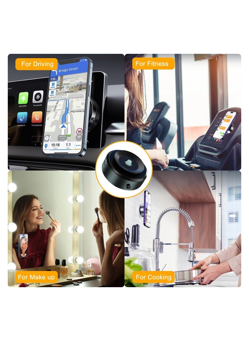 Dominy - Superb Magnetic Car Suction Cup Holder Mount! 360° Rotation for Unparalleled Convenience. Universal Adjustable, Fits Windshield and Dashboard. Ideal for All Mobile Phones. Powerful Magnetic Grip Ensures Secure Hold. - Image 1
