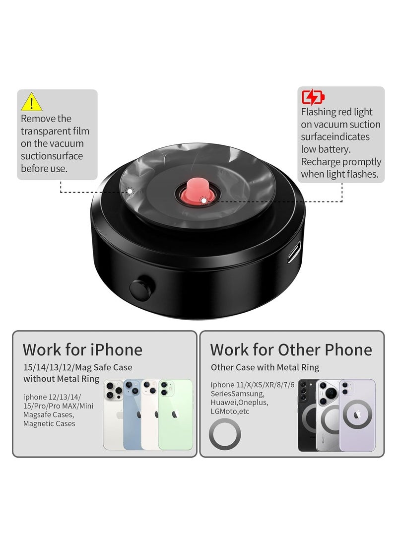 Dominy - Superb Magnetic Car Suction Cup Holder Mount! 360° Rotation for Unparalleled Convenience. Universal Adjustable, Fits Windshield and Dashboard. Ideal for All Mobile Phones. Powerful Magnetic Grip Ensures Secure Hold. - Image 1