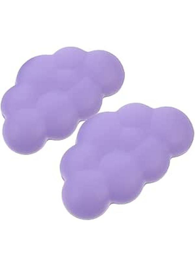 Purple Ergonomic Keyboard Wrist Rest Pads Non Slip Memory Foam Office Desk Comfort - Image 1