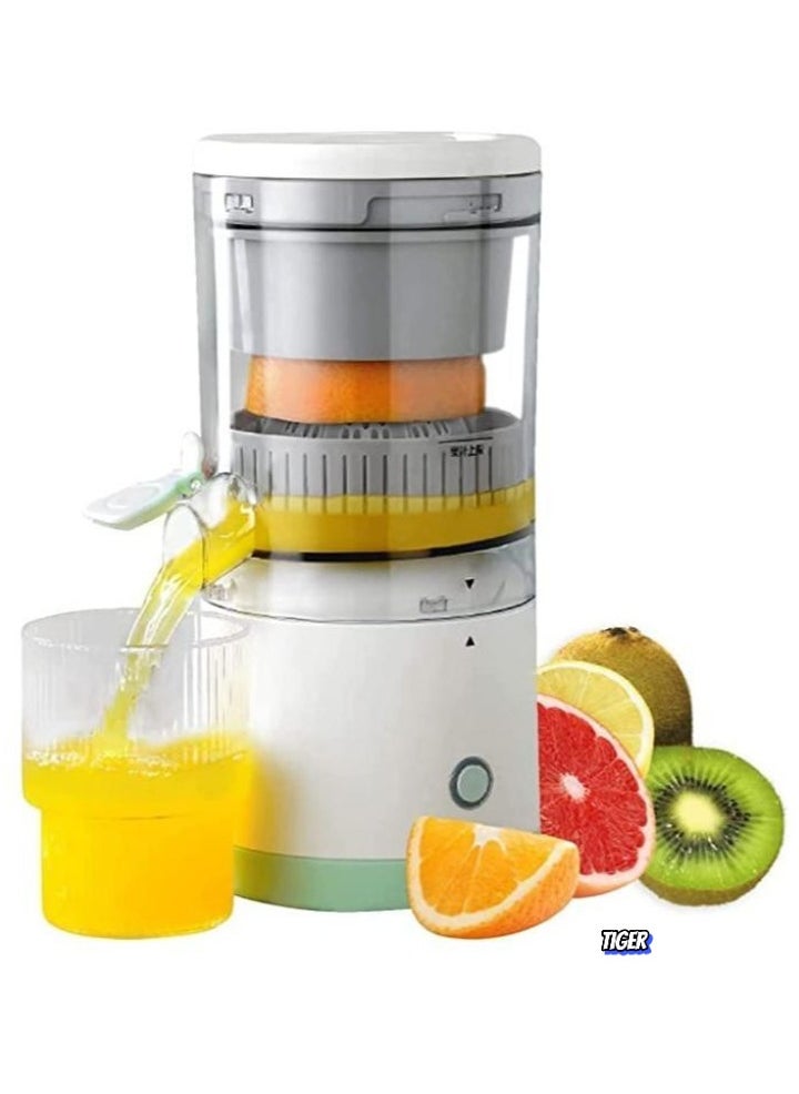 TIGER - Portable Blender & Electric Citrus Juicer - Rechargeable Hands-Free Masticating Orange & Lemon Squeezer with USB Travel Cup, Compact, Lightweight, Wireless Convenience, Efficient for Citrus Fruits, One-Touch Operation for Home, Office & Travel - Image 1