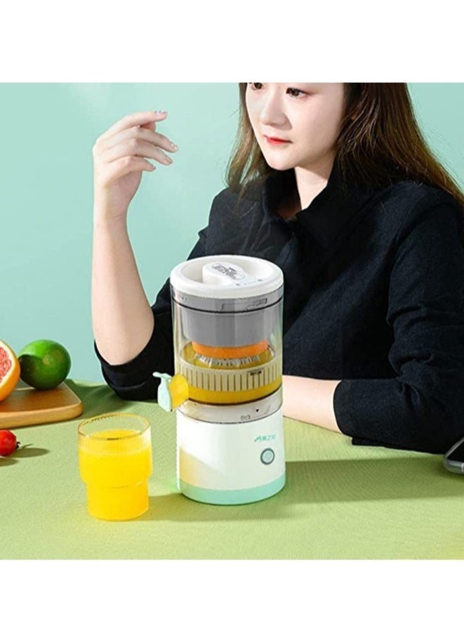 TIGER - Portable Blender & Electric Citrus Juicer - Rechargeable Hands-Free Masticating Orange & Lemon Squeezer with USB Travel Cup, Compact, Lightweight, Wireless Convenience, Efficient for Citrus Fruits, One-Touch Operation for Home, Office & Travel - Image 1