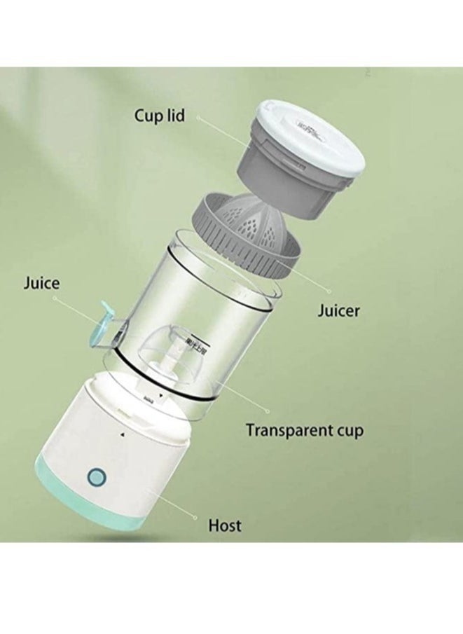 TIGER - Portable Blender & Electric Citrus Juicer - Rechargeable Hands-Free Masticating Orange & Lemon Squeezer with USB Travel Cup, Compact, Lightweight, Wireless Convenience, Efficient for Citrus Fruits, One-Touch Operation for Home, Office & Travel - Image 1