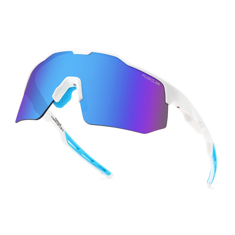 بوكيلار PUKCLAR ركوب الدراجات نظارات شمسية للرجال النساء TR90 إطار خفيف الوزن للرجال دراجة نظارات شمسية مع UV400 حماية للدراجات التزلج قيادة الدراجات النارية - Image 2