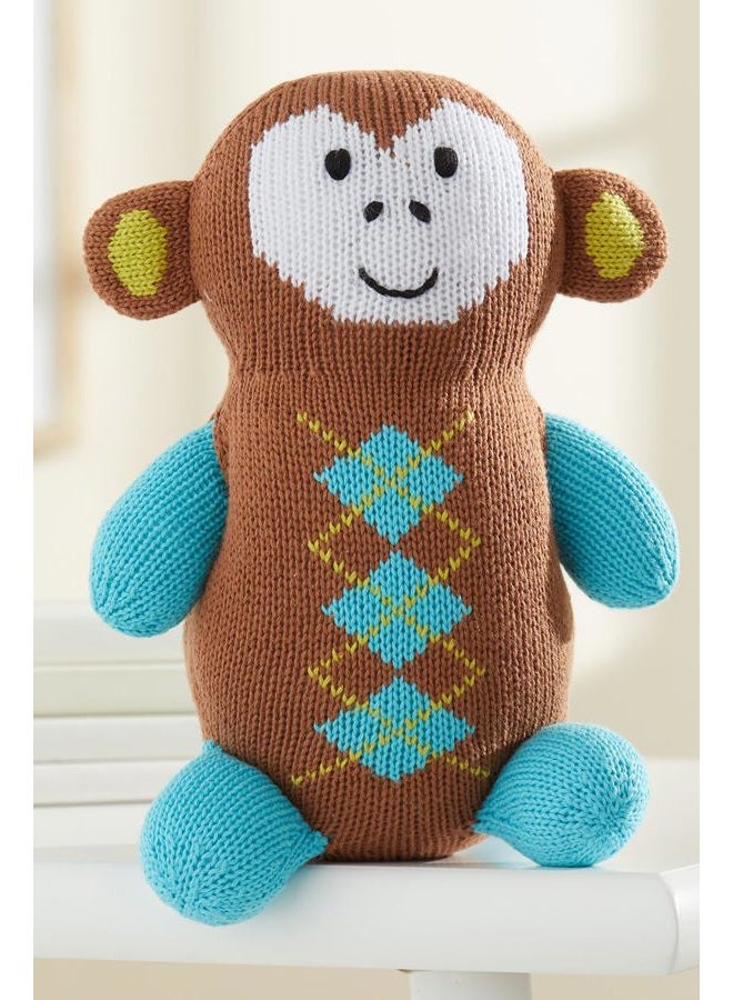 Joobles Fair Trade Organic Stuffed Animal - Mel The Monkey - Image 2