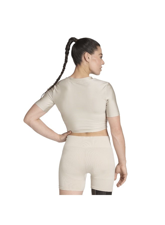 Adidas We T-Shirt Shn Beige T-Shirt (Short Sleeve) T-Shirts For Women - Image 3