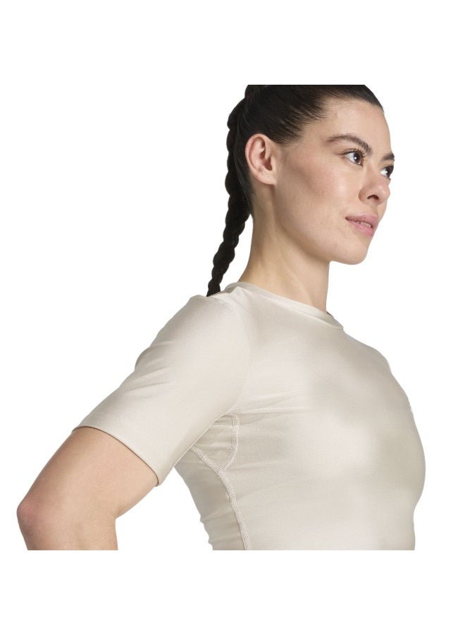 Adidas We T-Shirt Shn Beige T-Shirt (Short Sleeve) T-Shirts For Women - Image 5