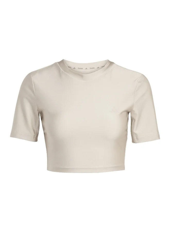 adidas Adidas We T-Shirt Shn Beige T-Shirt (Short Sleeve) T-Shirts For Women