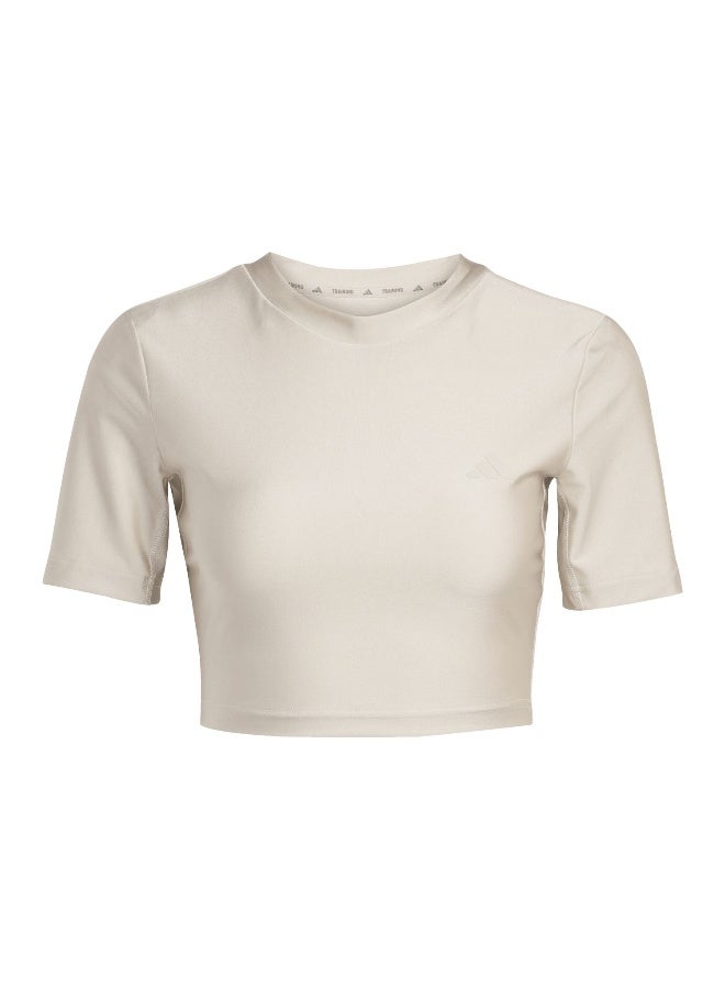 Adidas We T-Shirt Shn Beige T-Shirt (Short Sleeve) T-Shirts For Women - Image 1