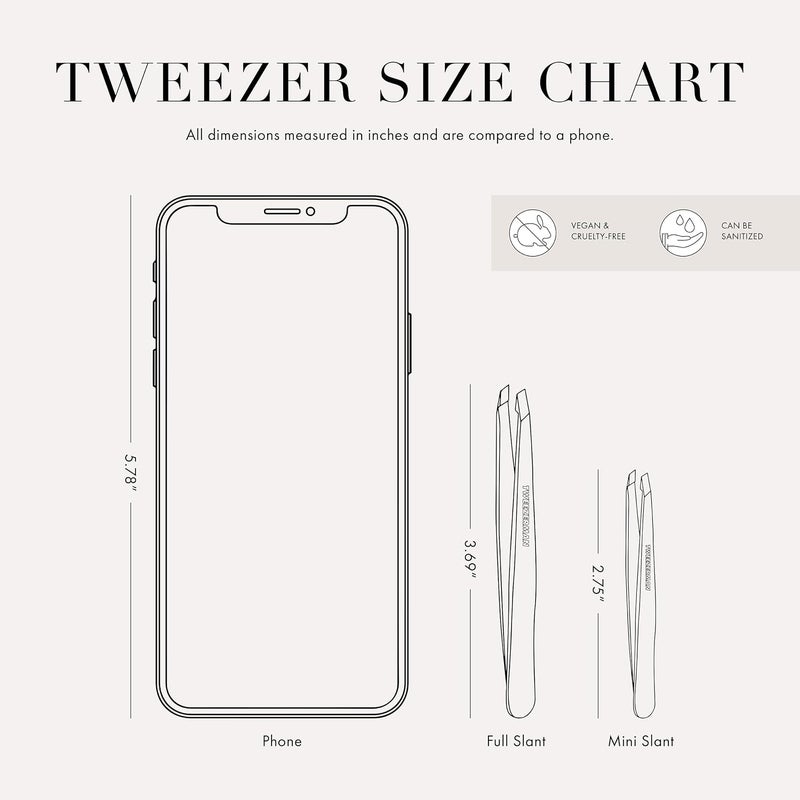 Tweezerman Mini Slant Travel Tweezers For Eyebrows, Travel Tweezers for Eyebrows, Facial Hair, Ingrown Hair (Blooming Lilac) - Image 5