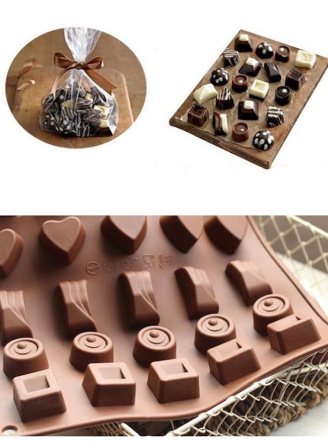 بيوينتي قالب شوكولاتة سيليكون بني 27.5x23.5 سم - Image 5