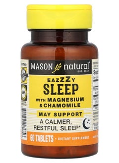 Mason Natural Eazzzy Sleep with Magnesium & Chamomile 60 Tablets 