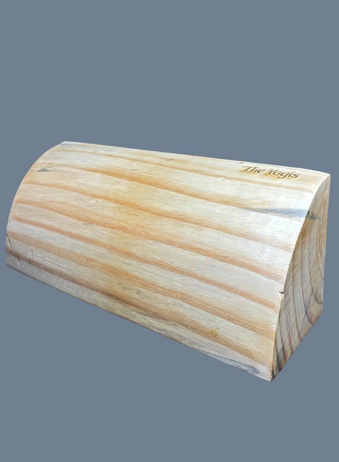 The Yogis Yogis YogaShort Quarter Round Wooden Brick - Original Iyengar Yoga Support Block for Maintaining Balance in Yoga Asanas PC-1 - Image 3