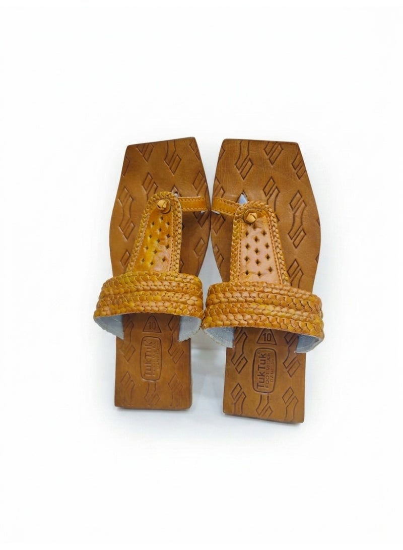 Traditional Kolhapuri Sandals for Men - Brown - Image 1