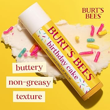 Burt's Bees Burts Bees Lip Balm Birthday Cake Moisturising Lip Balm With Beeswax and Vitamin E 100 Natural Origin 425g - Image 3