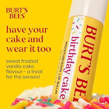 Burt's Bees Burts Bees Lip Balm Birthday Cake Moisturising Lip Balm With Beeswax and Vitamin E 100 Natural Origin 425g - Image 2