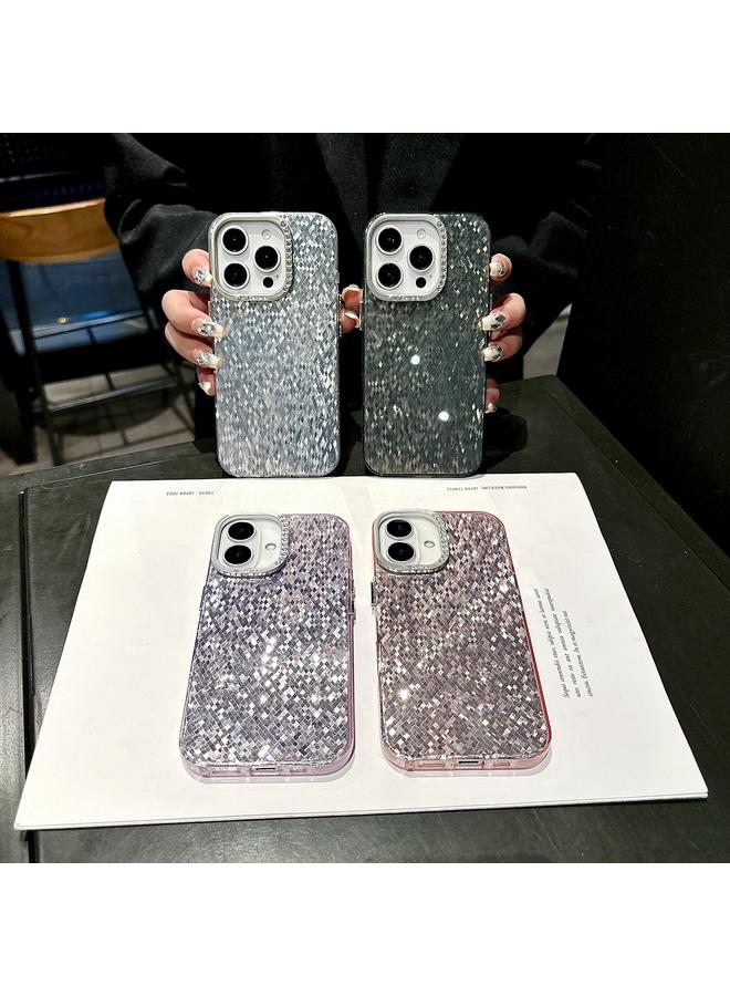 زبون جراب لهاتف iPhone 13 Pro Max مصنوع من مادة TPU الهجينة المصنوعة من مادة البولي يوريثين الحراري بتصميم فسيفسائي من الألماس - Image 2