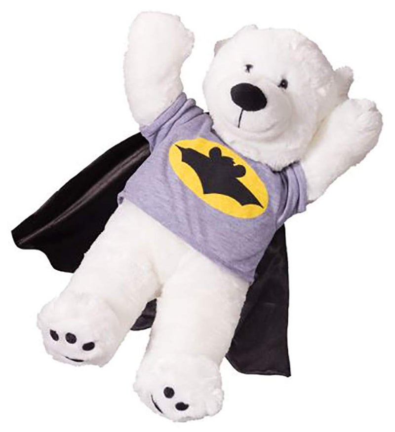 Stuffems Toy Shop Stuffems Toy Shop Bat Bear T-Shirt With Cape Teddy Bear Clothes Fits Most 8" - 10" Build-A-Bear and More  - Image 2