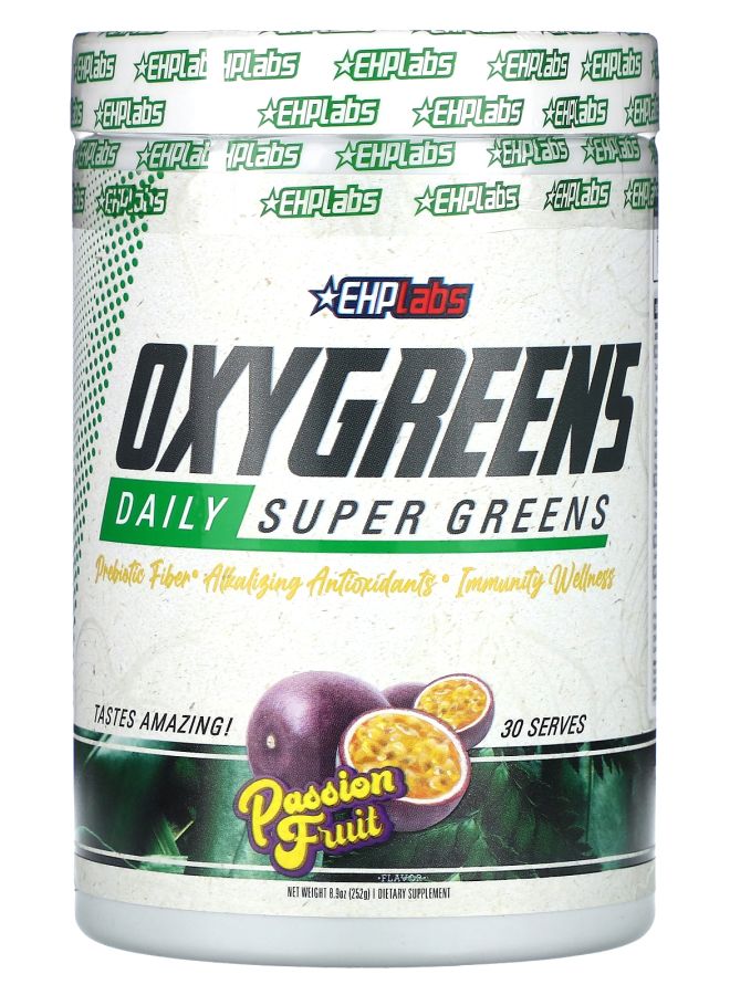 EHPLabs OxyGreens Daily Super Greens Passion Fruit  8.9 oz (252 g)