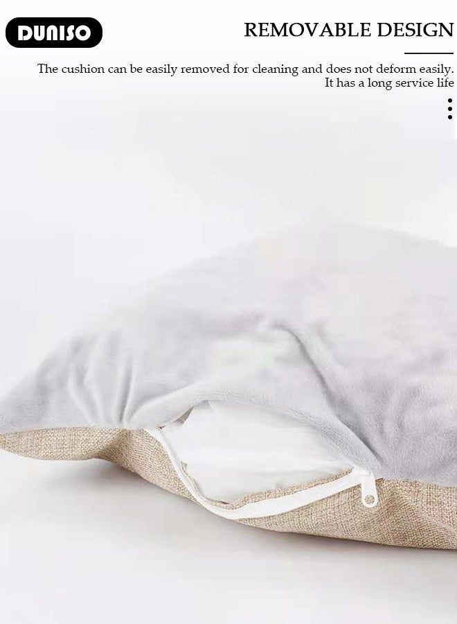 DUNISO Cat Dog Bed Dog House Indoor Sleeping Pad Kitten Sofa Washable Removable Small Puppy Pet Nest - Image 3