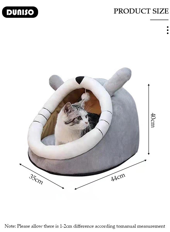 DUNISO Cat Dog Bed Dog House Indoor Sleeping Pad Kitten Sofa Washable Removable Small Puppy Pet Nest - Image 2