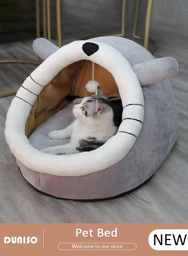 DUNISO Cat Dog Bed Dog House Indoor Sleeping Pad Kitten Sofa Washable Removable Small Puppy Pet Nest - Image 1