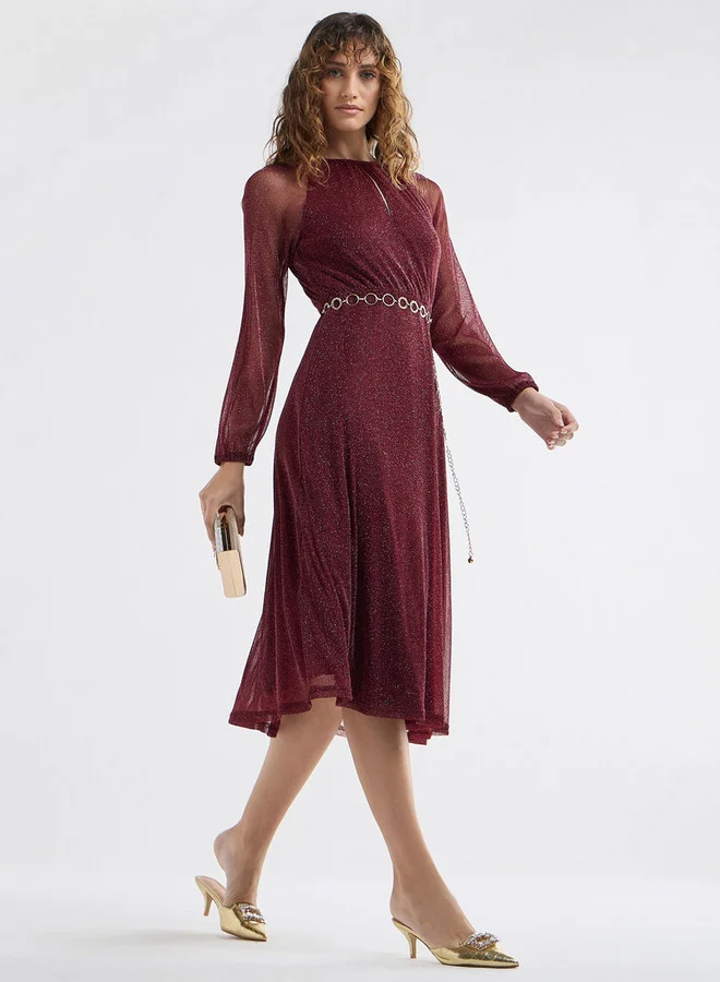 Splash FAV Glitter A-Line Dress