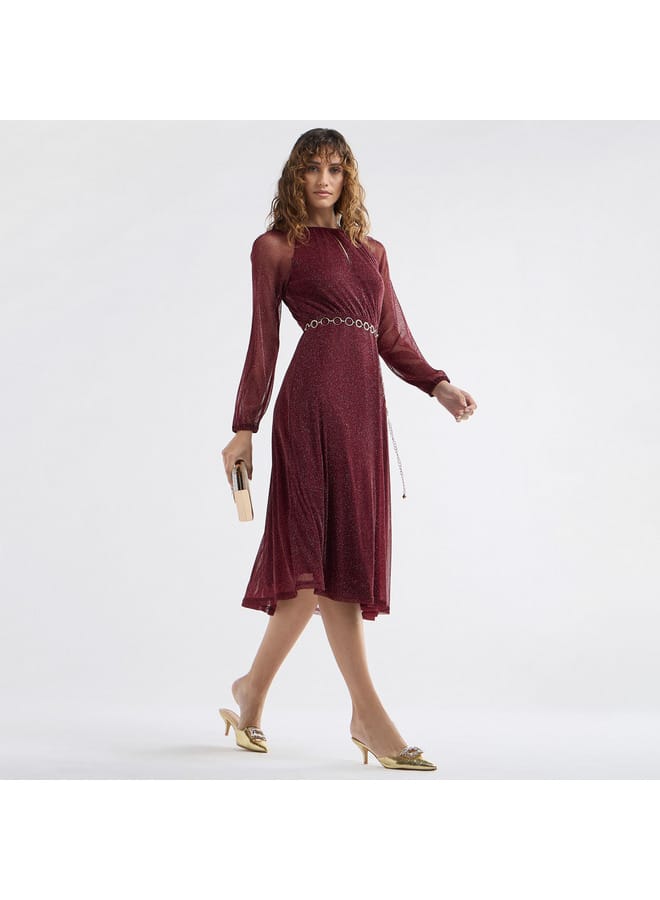 Splash FAV Glitter A-Line Dress  - Image 2