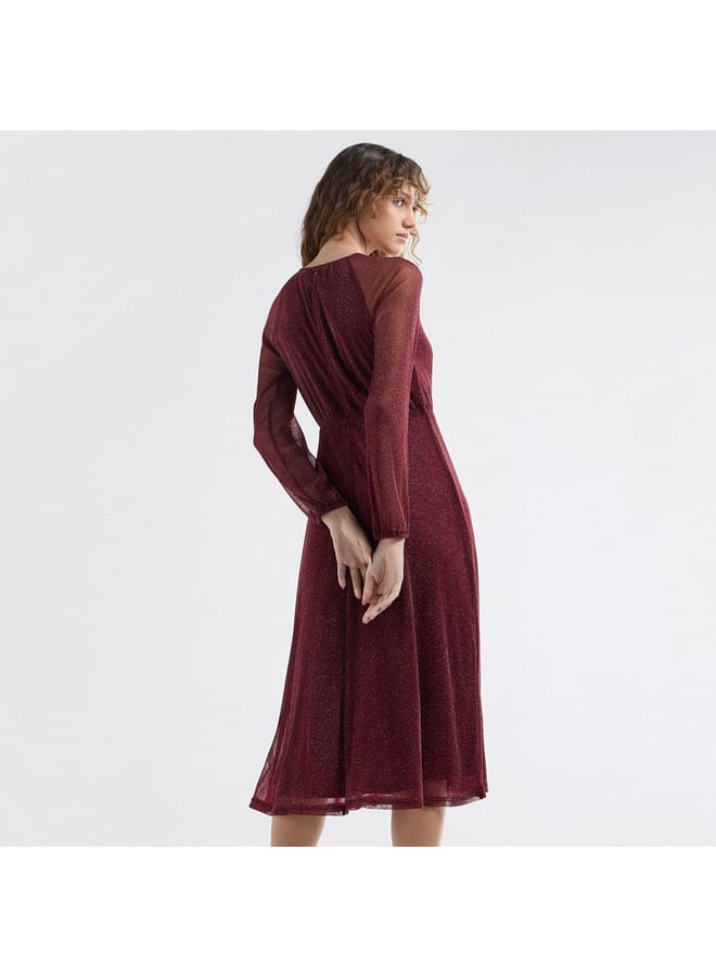 Splash FAV Glitter A-Line Dress  - Image 3