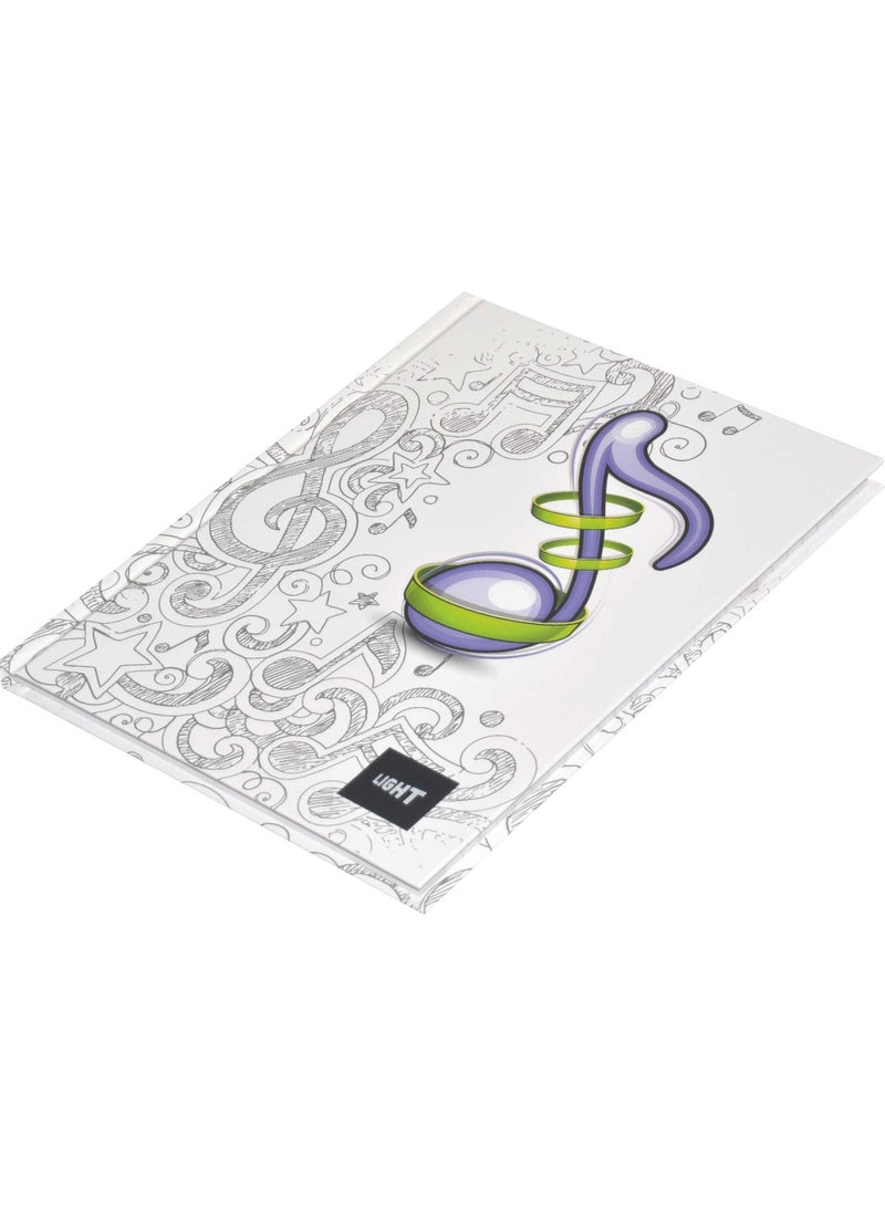 FIS LIGHT Pack of 5  Hard Cover Notebook Single Line,9X7 Inches (22.86 X 20.32 CM),100 Sheets -LINB971707 - Image 4